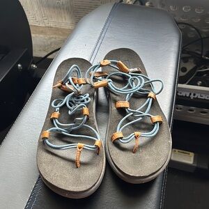 Teva Sandals in Blue and Brown